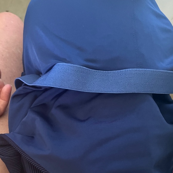 NWT Nordstrom navy maillot One Piece silky ribbed Swimsuit excellent soft feel - Picture 13 of 14